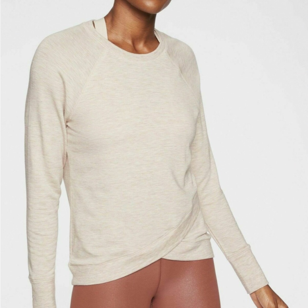Athleta Cross Cross Sweatshirt - White, Size M